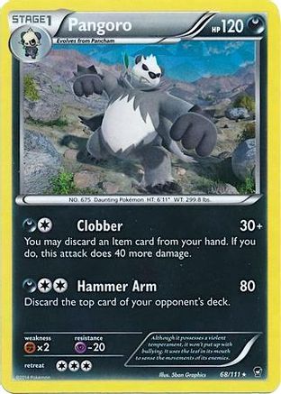Image of Pangoro 068/111  - Holofoil Deck Exclusives - Holo Rare
