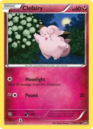 Image of Clefairy (69) 069/111  XY  Furious Fists - Common