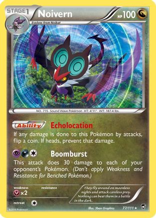 Image of Noivern 077/111  - Reverse Holofoil XY  Furious Fists - Holo Rare