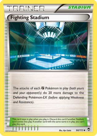 Image of Fighting Stadium 090  - Reverse Holofoil XY  Furious Fists - Uncommon