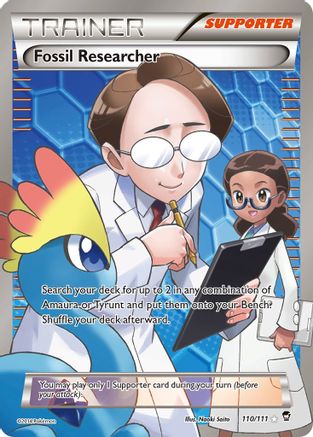 Image of Fossil Researcher (110 Full Art) 110/111  - Holofoil XY  Furious Fists - Ultra Rare