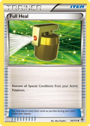 Image of Full Heal 093  XY  Furious Fists - Uncommon
