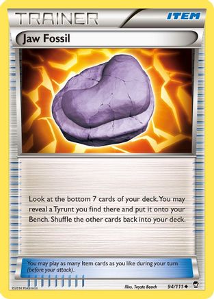 Image of Jaw Fossil 094/111  XY  Furious Fists - Uncommon