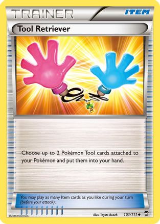 Image of Tool Retriever 101  - Reverse Holofoil XY  Furious Fists - Uncommon