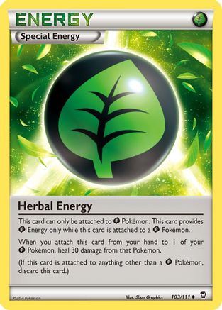 Image of Herbal Energy 103/111  XY  Furious Fists - Uncommon
