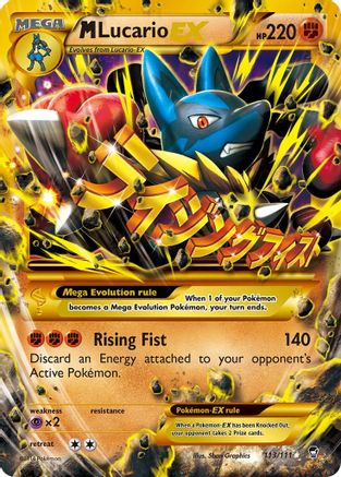 Image of M Lucario EX (Secret) 113/111  - Holofoil XY  Furious Fists - Secret Rare