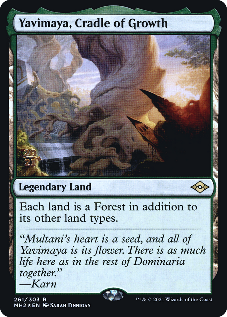 Image of Yavimaya, Cradle of Growth (PRE-261S) - Modern Horizons 2 Promos Foil