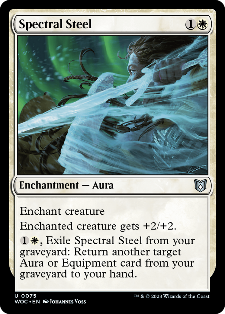 Image of Spectral Steel (WOC-075) - Wilds of Eldraine Commander