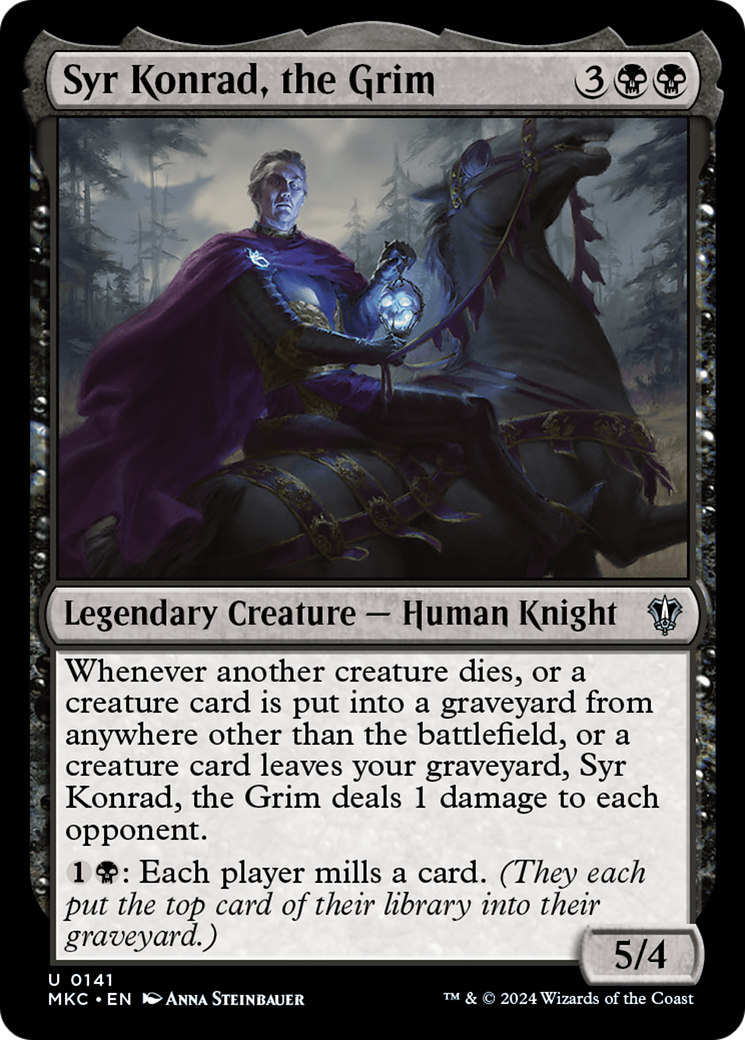 Image of Syr Konrad, the Grim (MKC-141) - Murders at Karlov Manor Commander