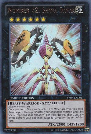Image of Number 72: Shogi Rook (YZ05-EN001) - Yu-Gi-Oh! ZEXAL Manga Promotional Cards Limited