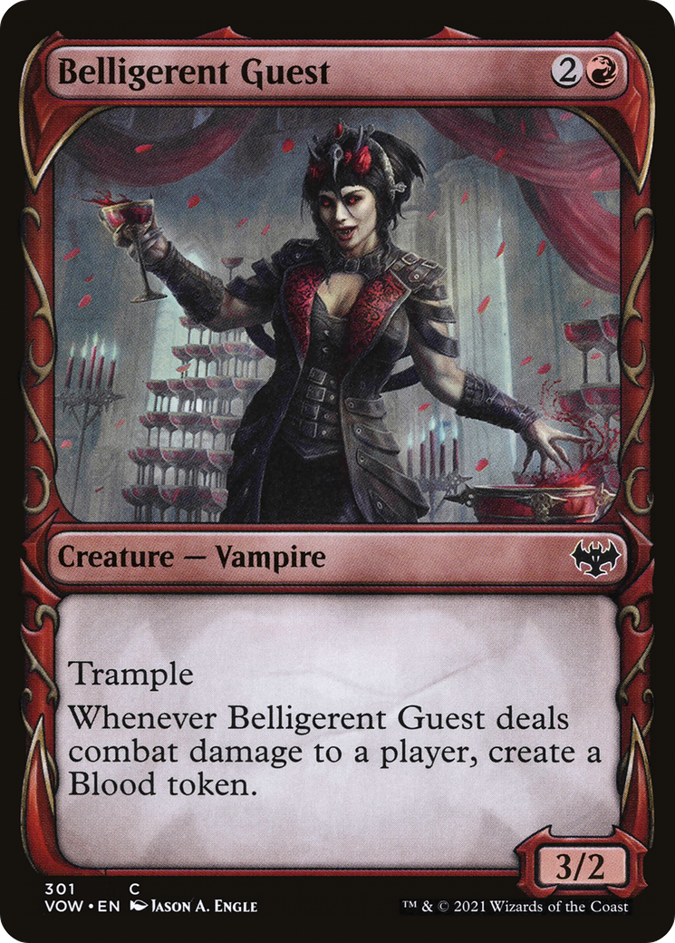 Image of Belligerent Guest (Showcase) (VOW-301) - Innistrad: Crimson Vow: (Showcase)