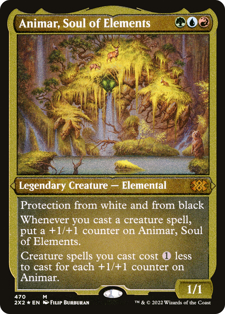 Image of Animar, Soul of Elements (2X2-470) - Double Masters 2022 Foil