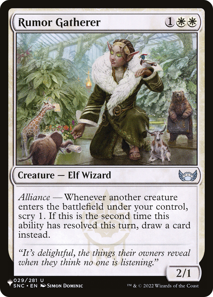 Image of Rumor Gatherer (LIST-SNC-29) - The List