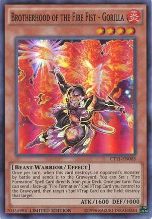 Image of Brotherhood of the Fire Fist - Gorilla (CT11-EN003) - 2014 Mega-Tins Limited