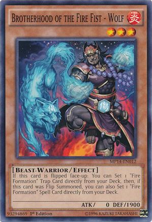 Image of Brotherhood of the Fire Fist - Wolf (MP14-EN012) - 2014 Mega-Tins Mega Pack Unlimited