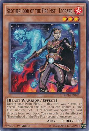 Image of Brotherhood of the Fire Fist - Leopard (MP14-EN013) - 2014 Mega-Tins Mega Pack 1st Edition