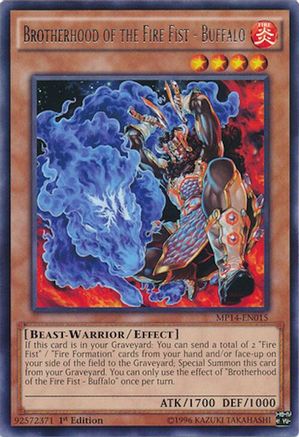 Image of Brotherhood of the Fire Fist - Buffalo (MP14-EN015) - 2014 Mega-Tins Mega Pack Unlimited