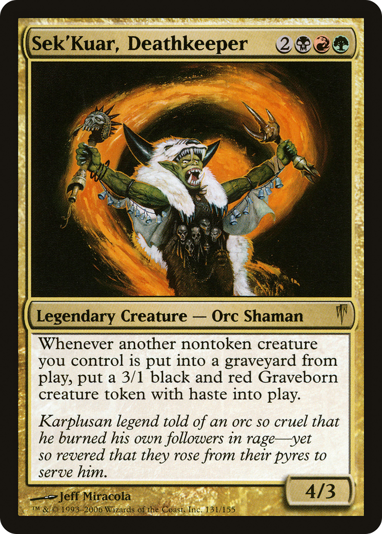 Image of Sek'Kuar, Deathkeeper (CSP-131) - Coldsnap