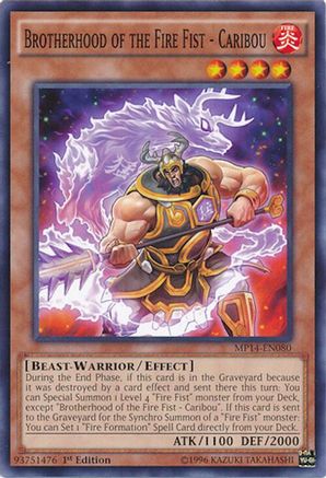 Image of Brotherhood of the Fire Fist - Caribou (MP14-EN080) - 2014 Mega-Tins Mega Pack 1st Edition