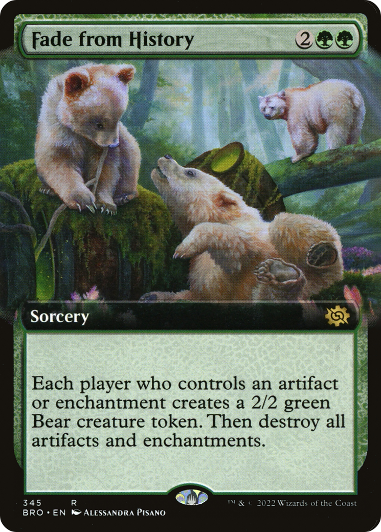 Image of Fade from History (Extended Art) (BRO-345) - The Brothers' War: (Extended Art) Foil