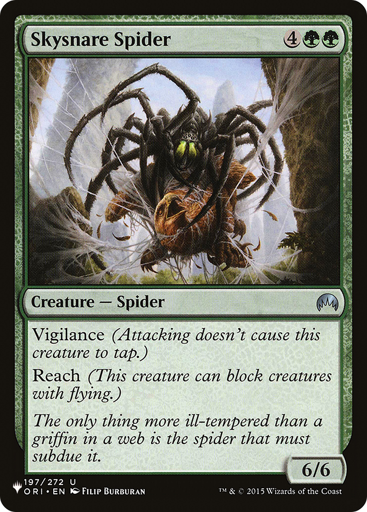 Image of Skysnare Spider (LIST-ORI-197) - The List