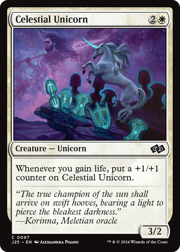 Image of Celestial Unicorn (J25-097) - Foundations Jumpstart
