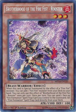 Image of Brotherhood of the Fire Fist - Rooster (MP14-EN120) - 2014 Mega-Tins Mega Pack 1st Edition
