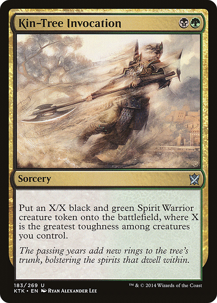 Image of Kin-Tree Invocation (KTK-183) - Khans of Tarkir