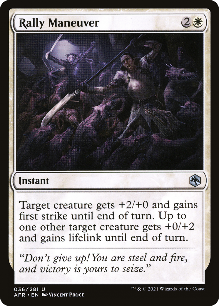 Image of Rally Maneuver (AFR-036) - Adventures in the Forgotten Realms Foil
