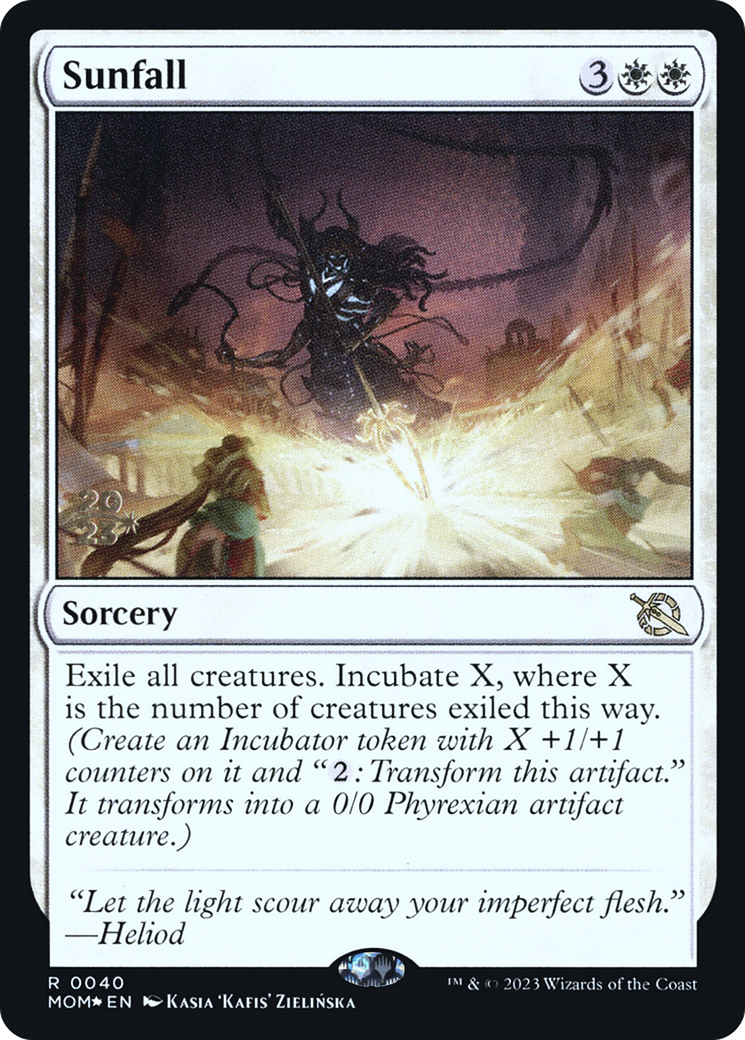 Image of Sunfall (PRE-040) - March of the Machine Promos Foil