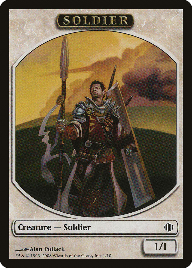 Image of Soldier Token (ALA-001) - Shards of Alara Tokens