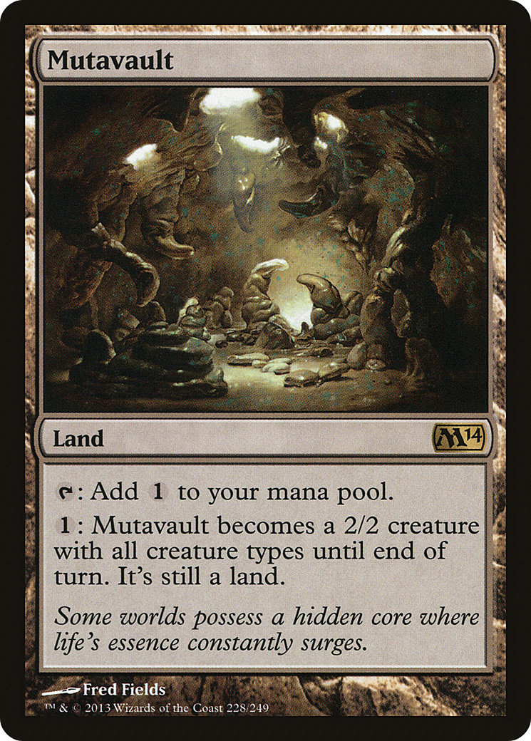 Image of Mutavault (M14-228) - Magic 2014 Foil