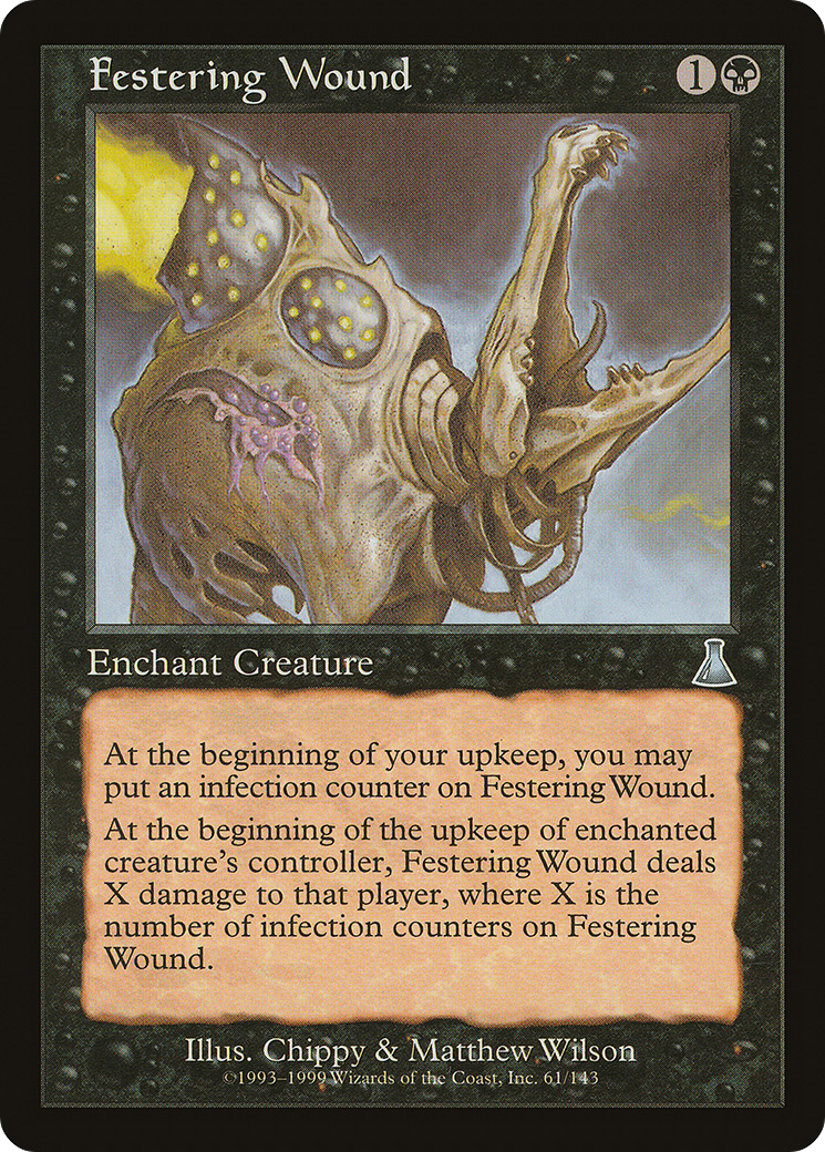 Image of Festering Wound (UDS-061) - Urza's Destiny Foil