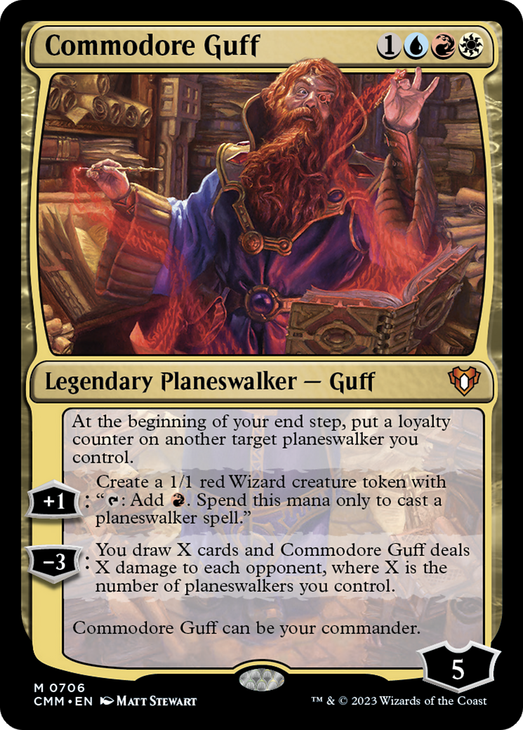 Image of Commodore Guff (CMM-706) - Commander Masters Foil