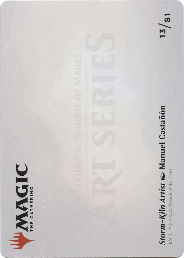 Image of Storm-Kiln Artist // Storm-Kiln Artist (ASTX-013) - Strixhaven Art Series (Borderless)