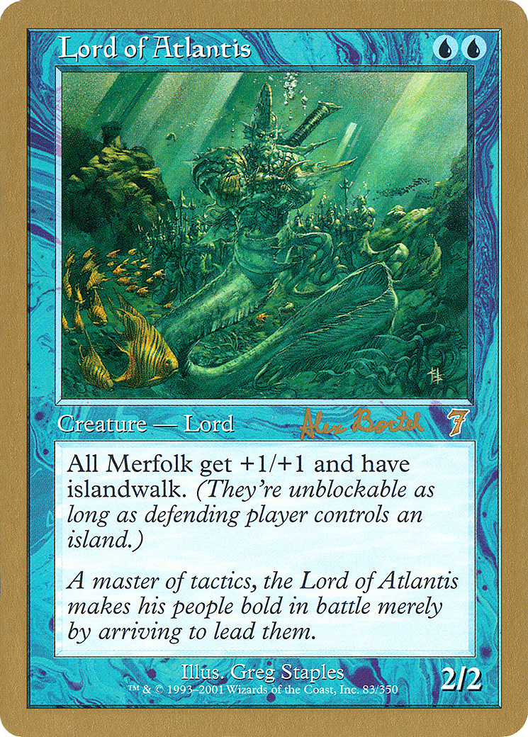 Image of Lord of Atlantis - 2001 Alex Borteh (7ED) (WCD-) - World Championship Decks 2001