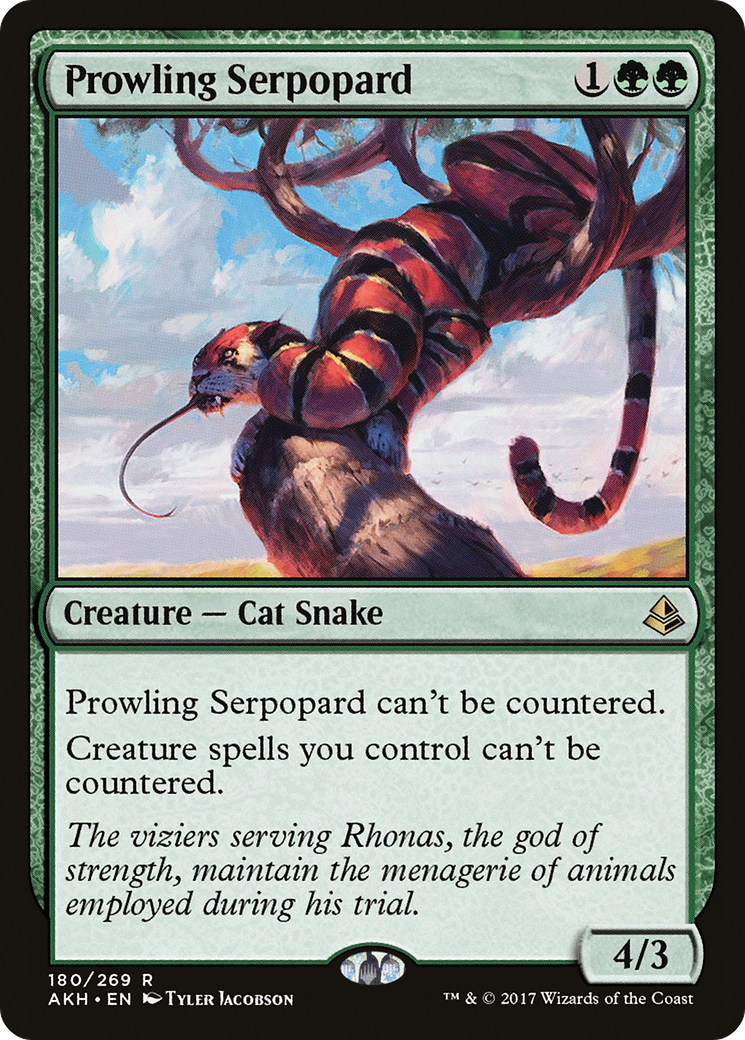 Image of Prowling Serpopard (AKH-180) - Amonkhet Foil