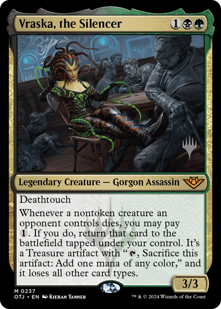 Image of Vraska, the Silencer (PPOTJ-237) - Outlaws of Thunder Junction Promos Foil