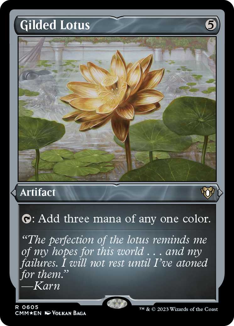 Image of Gilded Lotus (CMM-605) - Commander Masters Etched Foil