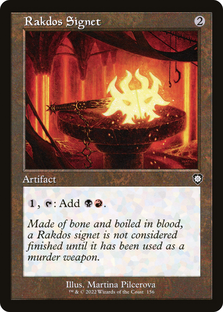 Image of Rakdos Signet (Retro Frame) (BRC-156) - The Brothers' War Commander