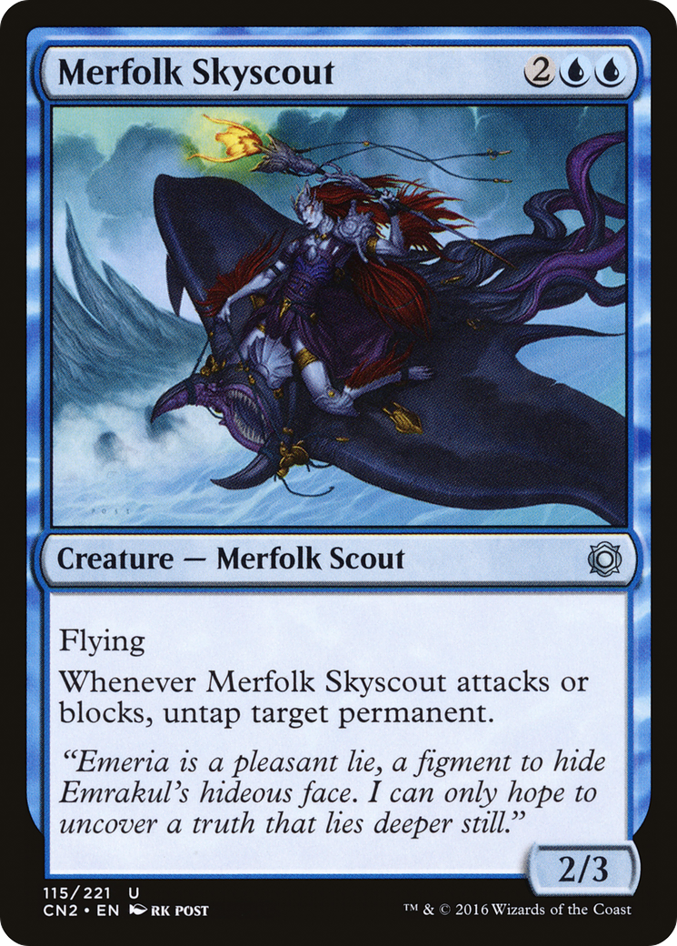 Image of Merfolk Skyscout (CN2-115) - Conspiracy: Take the Crown Foil