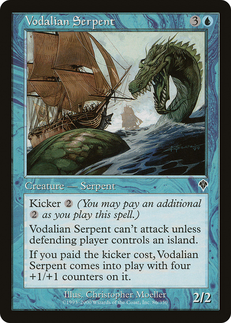 Image of Vodalian Serpent (INV-086) - Invasion Foil
