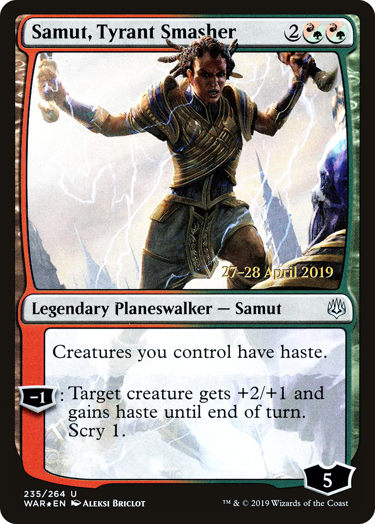 Image of Samut, Tyrant Smasher (PRE-235) - War of the Spark Promos Foil