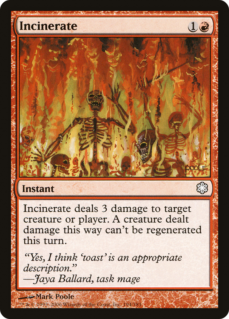 Image of Incinerate (CTD-194) - Coldsnap Theme Decks