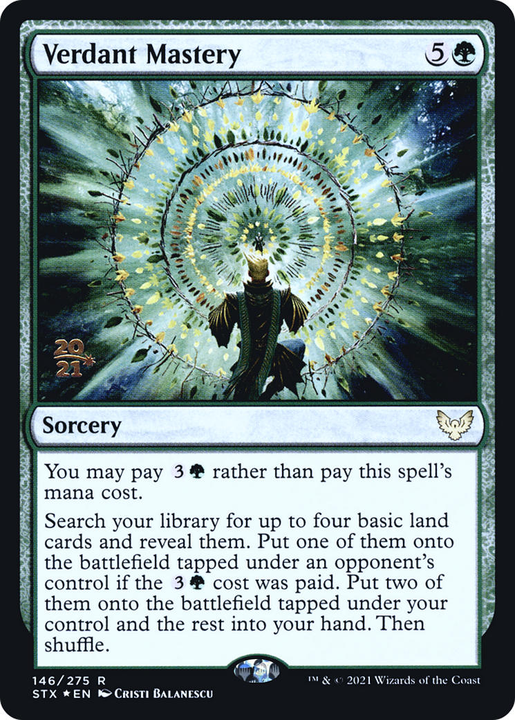 Image of Verdant Mastery (PRE-146) - Strixhaven: School of Mages Promos Foil