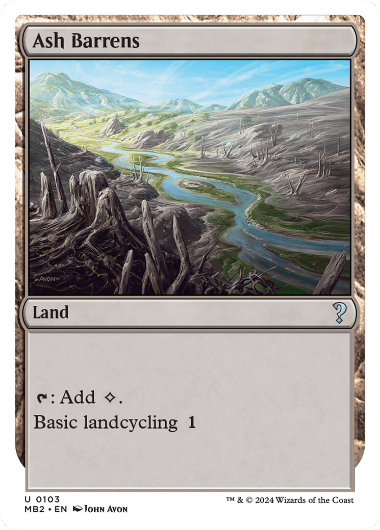 Image of Ash Barrens (White Border) (MB2-103) - Mystery Booster 2