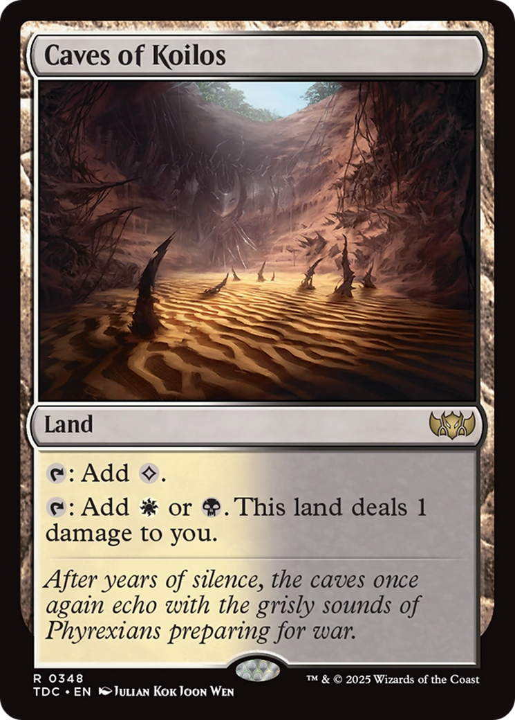 Image of Caves of Koilos (TDC-348) - Commander: Tarkir: Dragonstorm