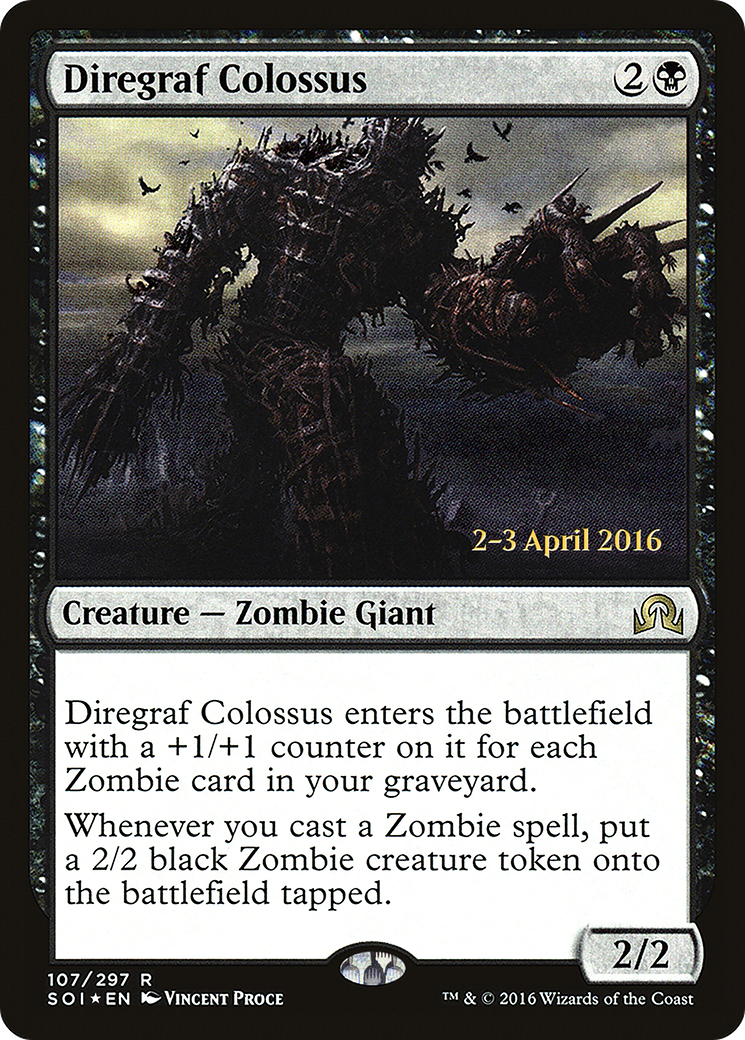 Image of Diregraf Colossus (PRE-107S) - Shadows over Innistrad Promos Foil