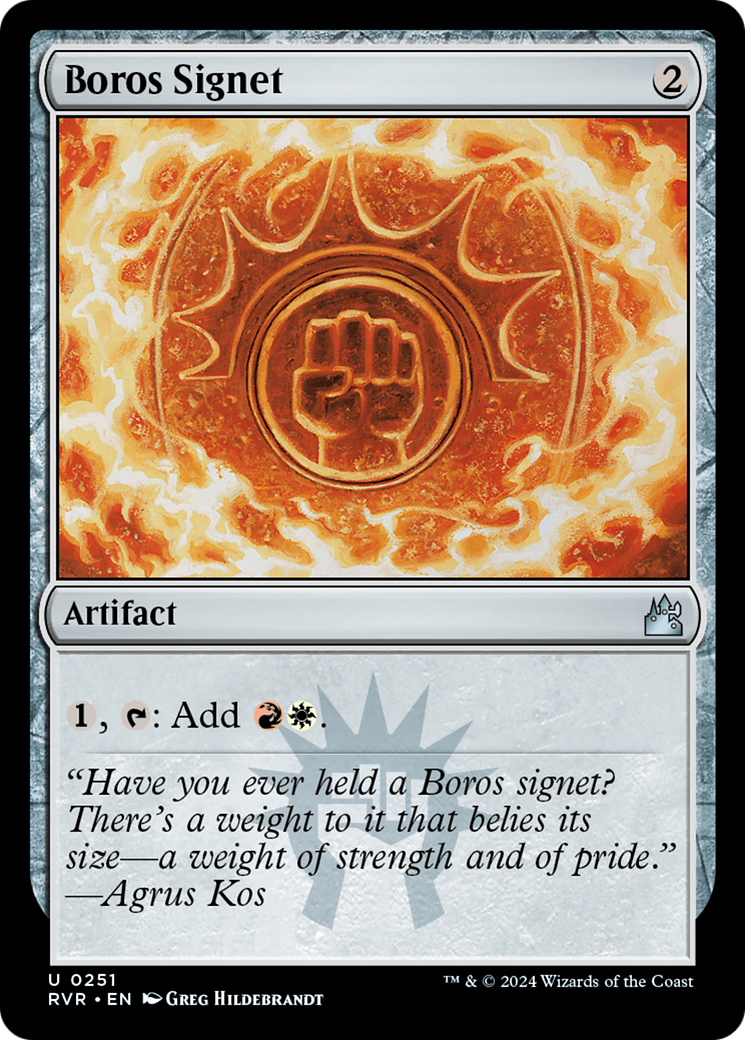 Image of Boros Signet (RVR-251) - Ravnica Remastered Foil