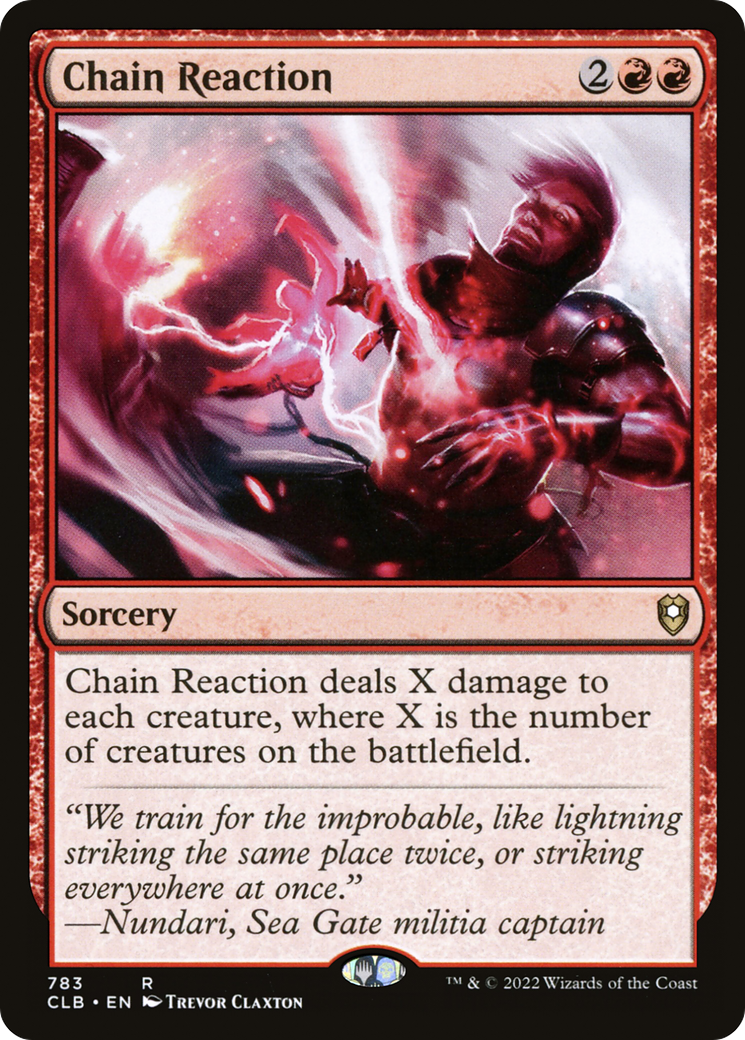 Image of Chain Reaction (CLB-783) - Commander Legends: Battle for Baldur's Gate